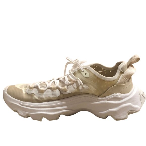 Sorel Womens Kinetic Breakthru Tech Lace athletic beige chunky sneakers size 10 - Picture 4 of 8